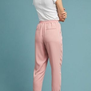 Anthropologie Essential Crepe Pants Pink